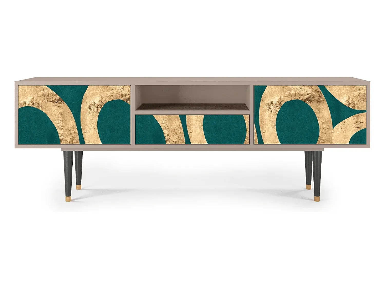 Clearance Mueble de TV - 170х59х41 cm - T6 - Zircon Sphere, Latte Bege