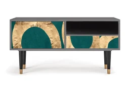 Outlet Mueble de TV - 115х59х48 cm - T3 - Zircon Sphere, Cinza Cinzento