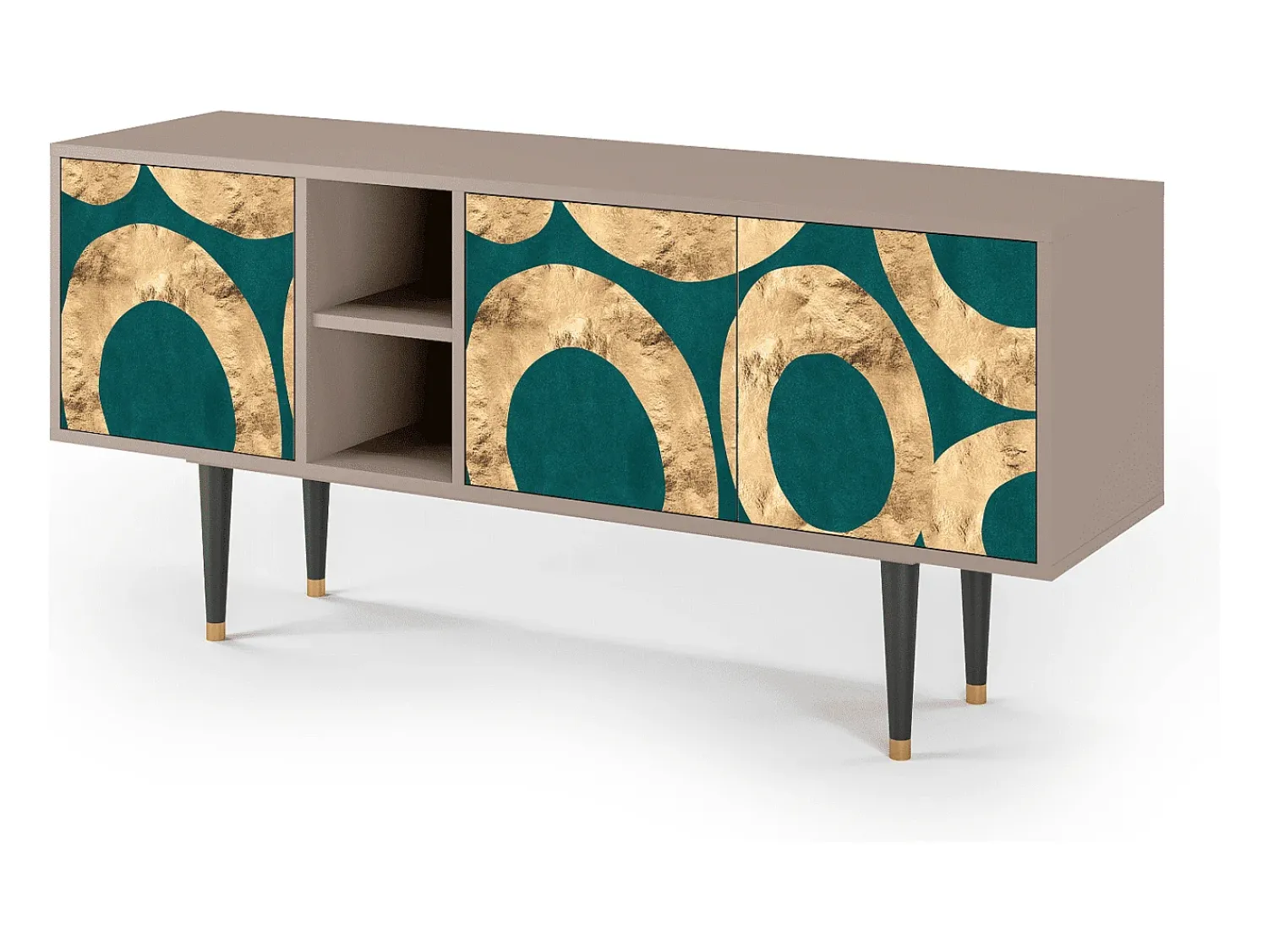 Móvel De Tv* Mueble de TV - 150х69х41 cm - T5 - Zircon Sphere, Latte Bege