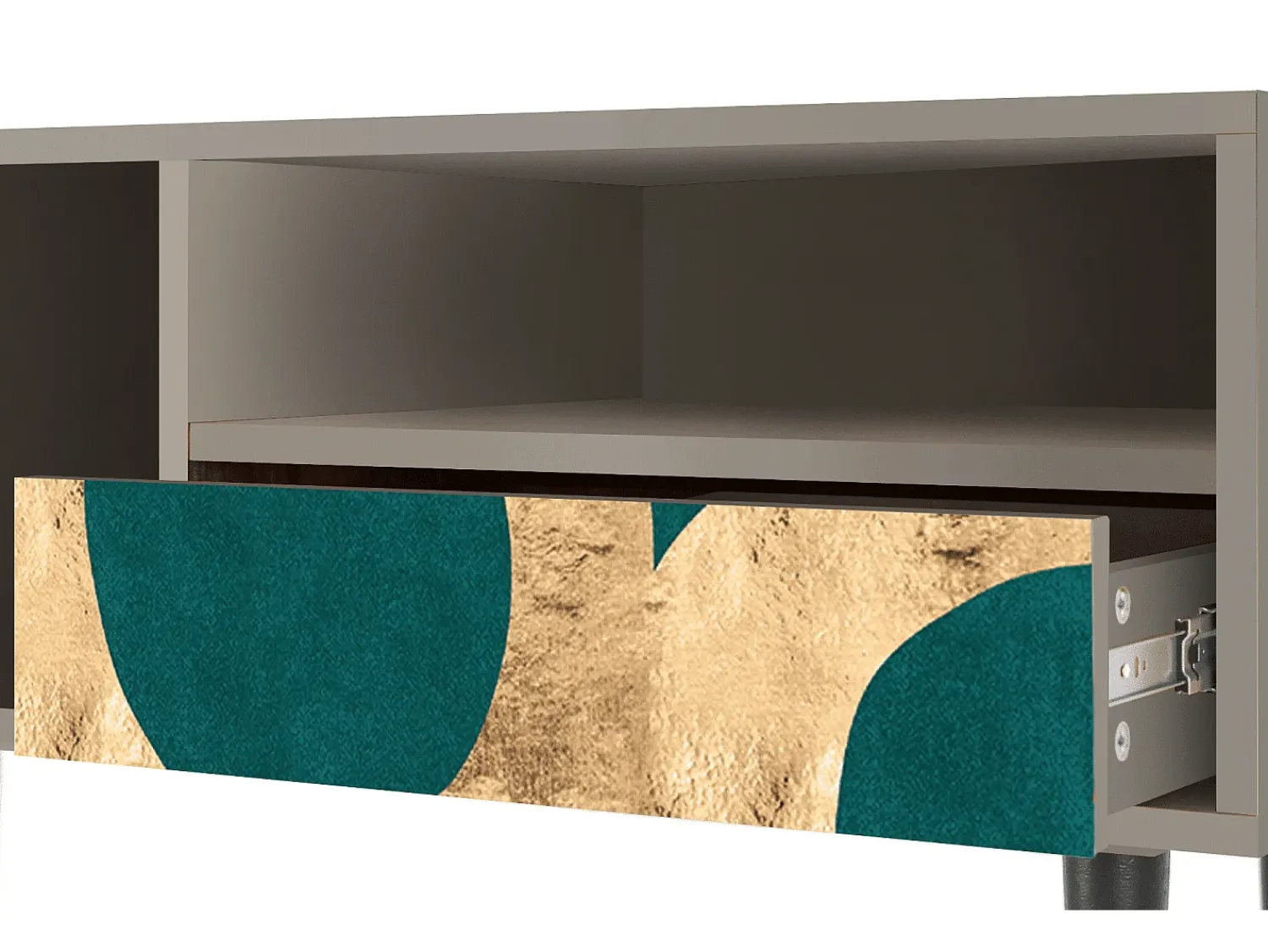 Mueble de TV - 115х59х48 cm - T3 - Zircon Sphere, Areia^ Móvel De Tv