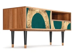 Móvel De Tv| Mueble de TV - 115х59х48 cm - T3 - Zircon Sphere, Nogueira Castanho