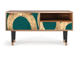 Móvel De Tv| Mueble de TV - 115х59х48 cm - T3 - Zircon Sphere, Nogueira Castanho