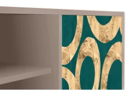 Móvel De Tv| Mueble de TV - 170х69х48 cm - T2 - Zircon Sphere, Latte Bege