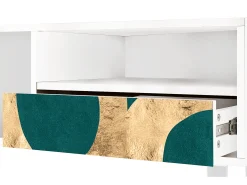 Móvel De Tv* Mueble de TV - 115х59х48 cm - T3 - Zircon Sphere, Branco Bege