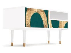 Móvel De Tv* Mueble de TV - 115х59х48 cm - T3 - Zircon Sphere, Branco Bege