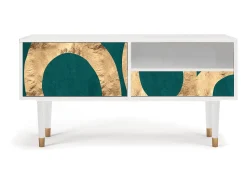 Móvel De Tv* Mueble de TV - 115х59х48 cm - T3 - Zircon Sphere, Branco Bege