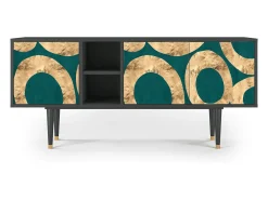 Móvel De Tv* Mueble de TV - 150х69х41 cm - T5 - Zircon Sphere, Antracite Cinza antracite