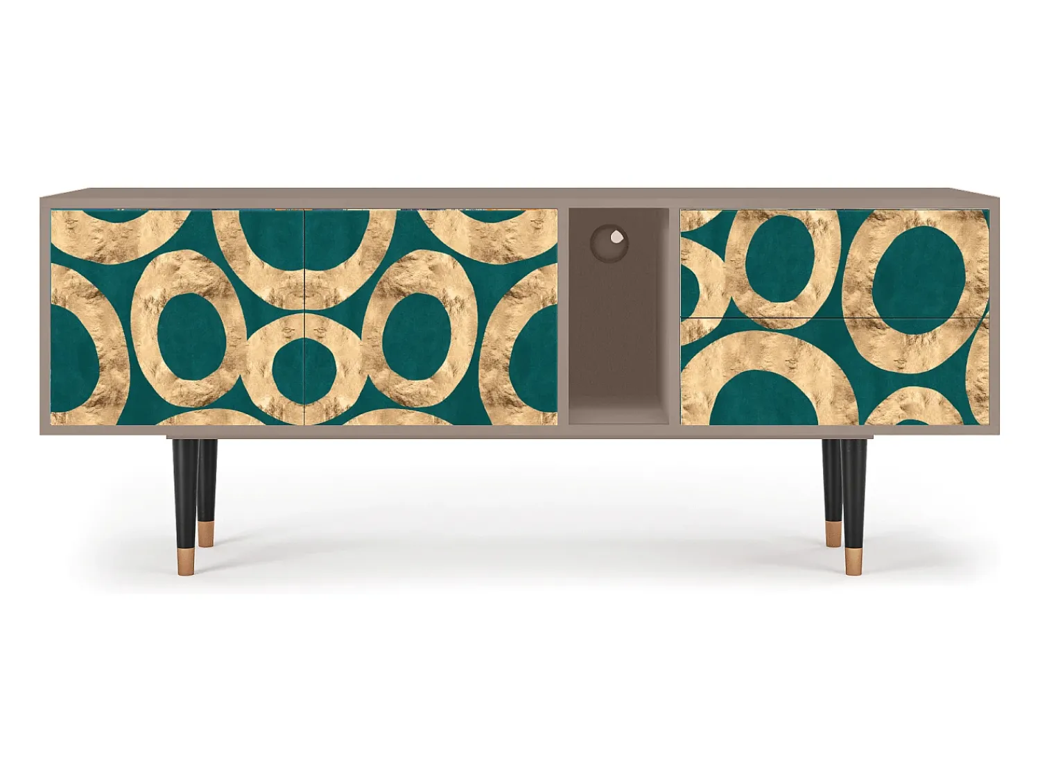 Móvel De Tv* Mueble de TV - 170х69х48 cm - T1 - Zircon Sphere, Latte Bege