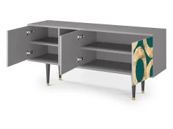 Online Mueble de TV - 150х69х41 cm - T5 - Zircon Sphere, Cinza Cinzento