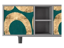Online Mueble de TV - 150х69х41 cm - T5 - Zircon Sphere, Cinza Cinzento