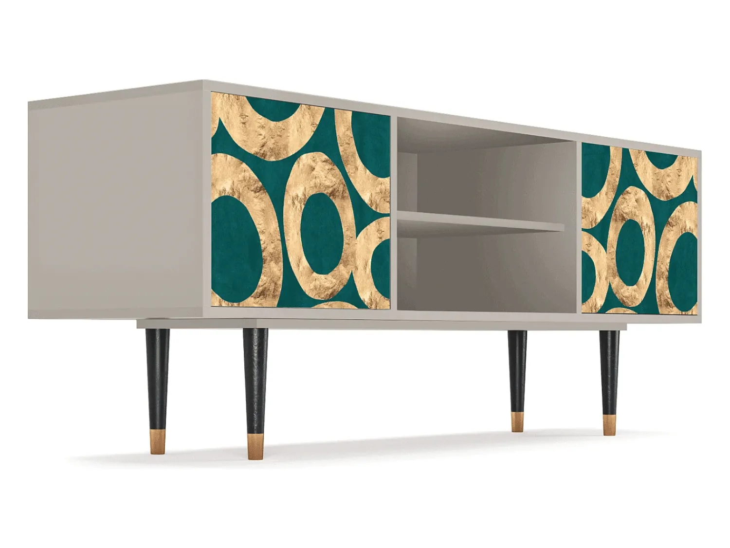 Móvel De Tv| Mueble de TV - 170х69х48 cm - T2 - Zircon Sphere, Areia Bege