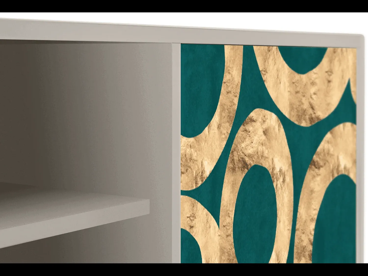 Móvel De Tv| Mueble de TV - 170х69х48 cm - T2 - Zircon Sphere, Areia Bege