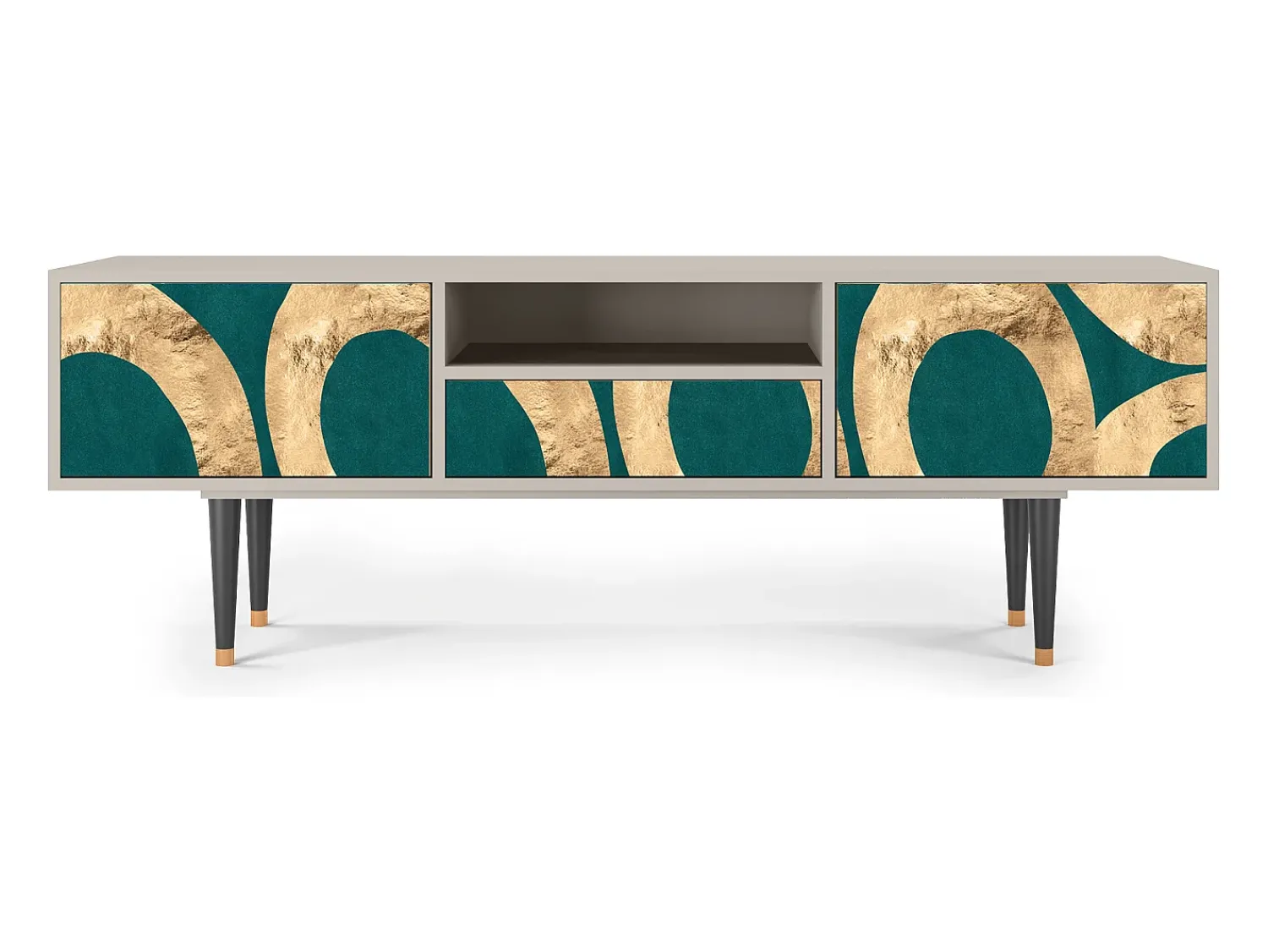 Móvel De Tv| Mueble de TV - 170х59х41 cm - T6 - Zircon Sphere, Areia Bege