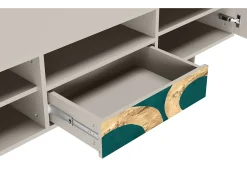 Móvel De Tv| Mueble de TV - 170х59х41 cm - T6 - Zircon Sphere, Areia Bege