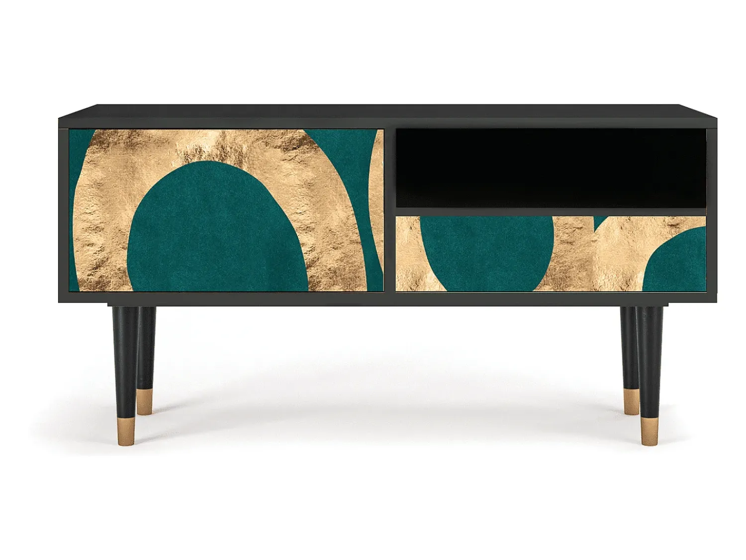 Móvel De Tv* Mueble de TV - 115х59х48 cm - T3 - Zircon Sphere, Antracite Cinza antracite