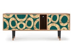 Móvel De Tv| Mueble de TV - 170х69х48 cm - T1 - Zircon Sphere, Nogueira Castanho