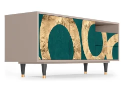 Móvel De Tv* Mueble de TV - 125х56х41 cm - T7 - Zircon Sphere, Latte Bege
