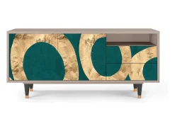 Móvel De Tv* Mueble de TV - 125х56х41 cm - T7 - Zircon Sphere, Latte Bege