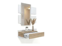 Cabide De Pé*duehome Mueble recibidor Milo Natural claro