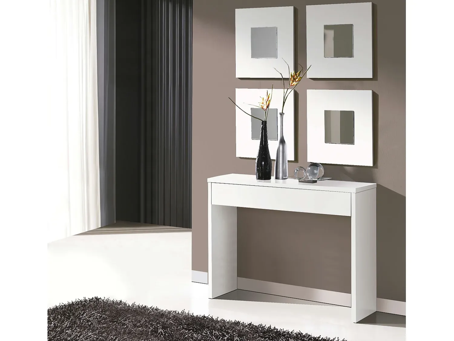 Móveis de corredor s modernos Lupe 101x76x30 cm^ Consola