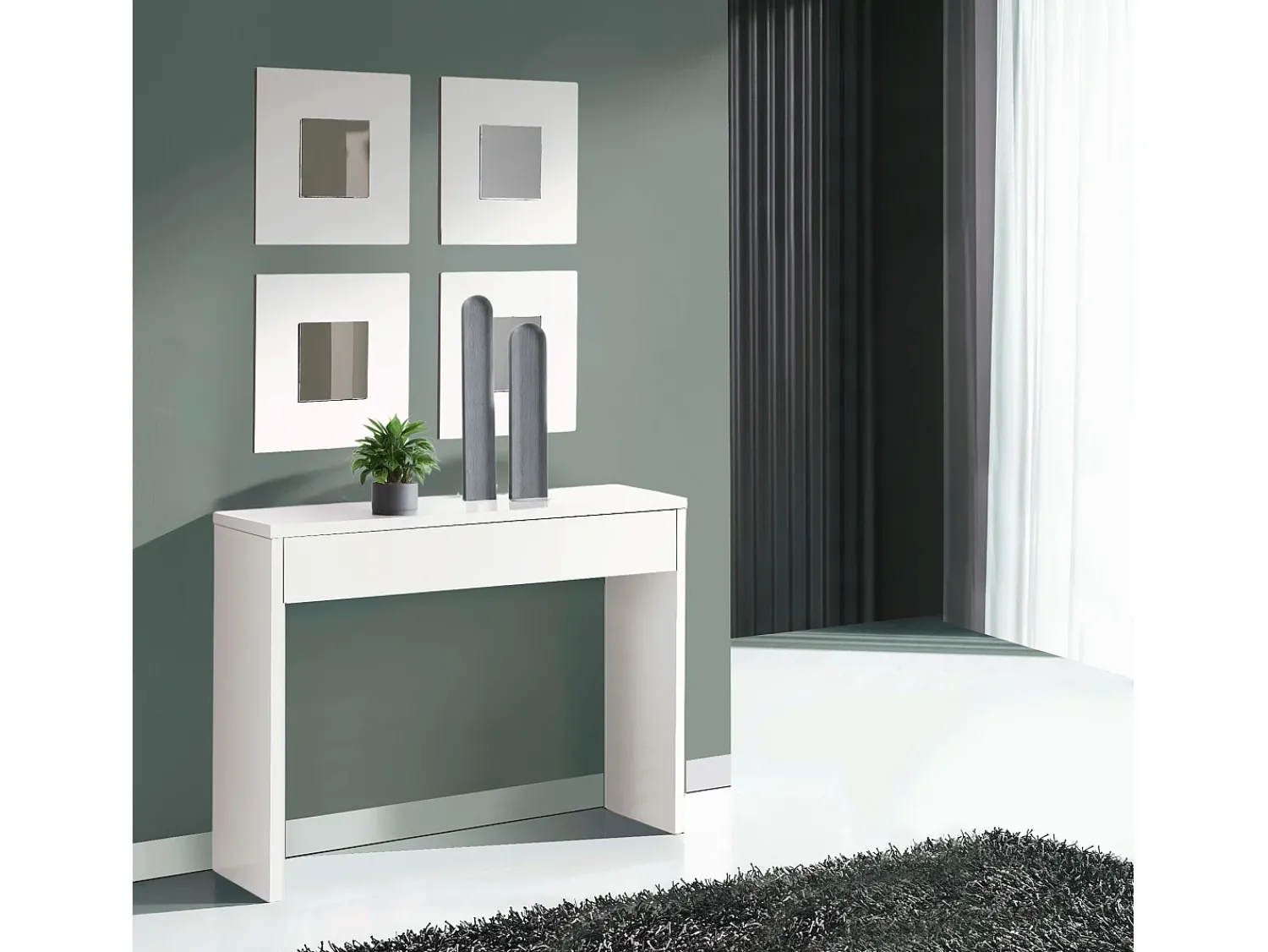 Móveis de corredor s modernos Lupe 101x76x30 cm^ Consola
