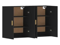 vidaxl Móveis de parede 2 pcs derivados de madeira^ Prateleira