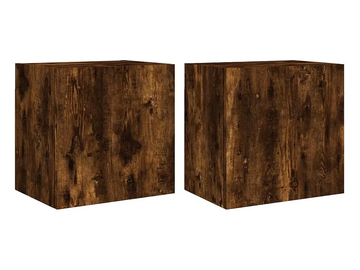Móvel De Tv* Móveis de parede p/ TV 2 pcs derivados madeira carvalho fumado PT297321 Castanho