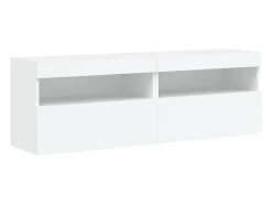 Sale Móveis de parede p/ TV com luzes LED 2 pcs 60x30x40 cm PT237149 Branco