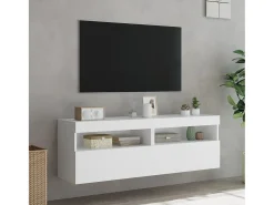 Sale Móveis de parede p/ TV com luzes LED 2 pcs 60x30x40 cm PT237149 Branco