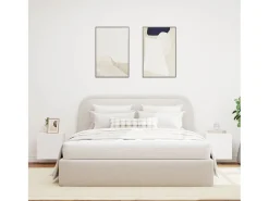 Móvel De Tv* Móveis de parede p/ TV com luzes LED 2 pcs 40,5x35x40 cm PT829515 Branco