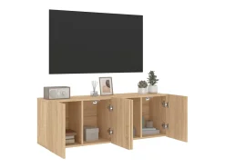Móveis de parede para TV 2 pcs 60x30x41 cm carvalho sonoma PT104078^ Móvel De Tv