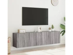 Móvel De Tv* Móveis de parede para TV 2 pcs 80x30x41 cm sonoma PT994147 Cinzento