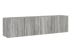 Móvel De Tv* Móveis de parede para TV 2 pcs 80x30x41 cm sonoma PT994147 Cinzento