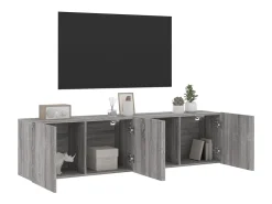 Móvel De Tv* Móveis de parede para TV 2 pcs 80x30x41 cm sonoma PT994147 Cinzento