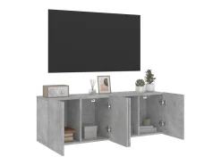 vidaxl Móveis de parede para TV 2 pcs 60x30x41 cm cinzento cimento^ Móvel De Tv