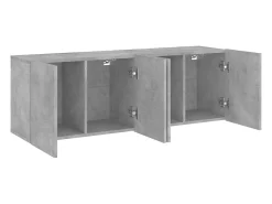 vidaxl Móveis de parede para TV 2 pcs 60x30x41 cm cinzento cimento^ Móvel De Tv