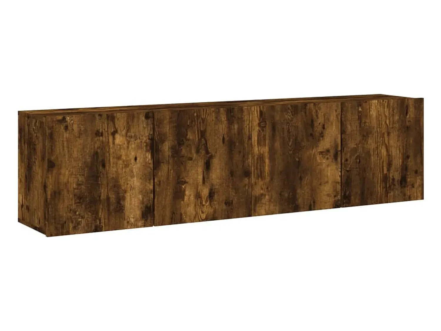 Móvel De Tv| Móveis de parede para TV 2 pcs 80x30x41 cm carvalho fumado PT855799 Castanho