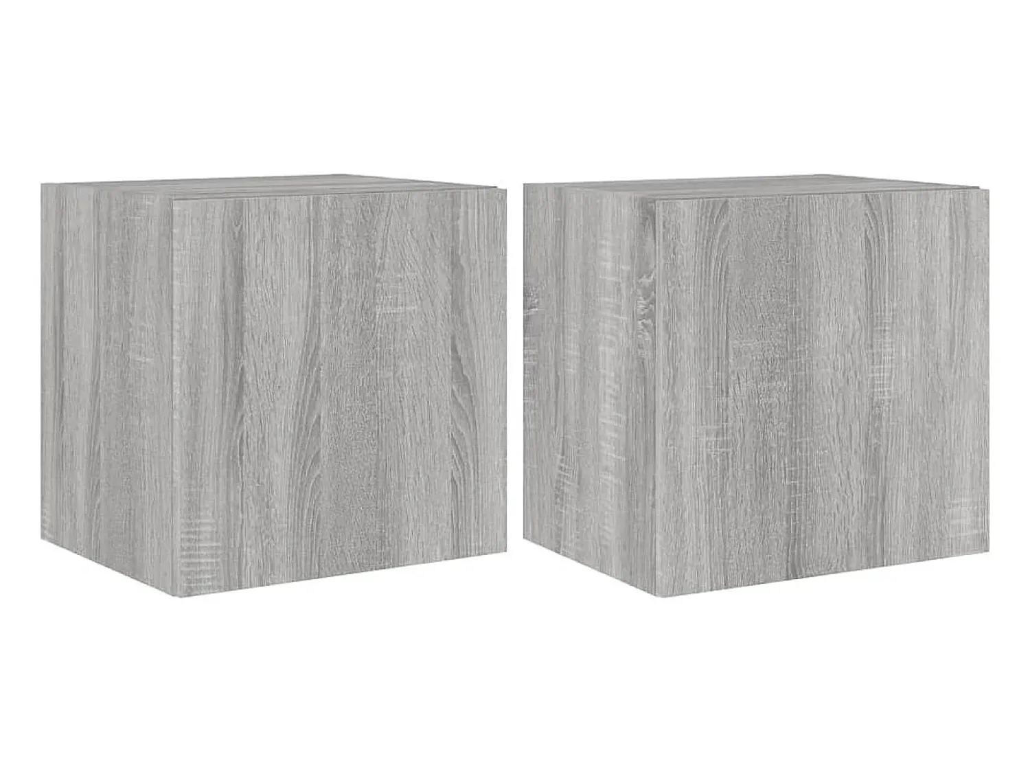 Móveis de parede para TV com luzes LED 2 pcs sonoma PT710369^ Móvel De Tv