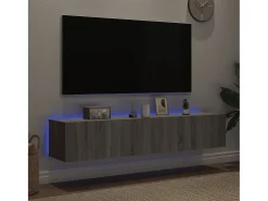 Online Móveis de parede para TV com luzes LED 2 pcs sonoma PT262271 Cinzento