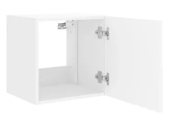 Helloshop26 Móveis de parede para TV estante multimídia televisão aparador TV sala de jantar sala de estar quarto com luzes LED 2 peças 40,5 x 35 x 40 cm 02_0029103^ Móvel De Tv