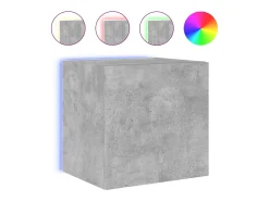 Móvel De Tv*Helloshop26 Móveis de parede para TV estante multimídia televisão aparador TV sala de jantar sala de estar quarto e luzes LED 2 peças 40,5 x 35 x 40 cm cinza 02_0029130 Cinzento