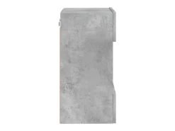 Móvel De Tv*Helloshop26 Móveis de parede para TV estante multimídia televisão aparador TV sala de jantar sala de estar quarto e luzes LED 2 peças 40 x 30 x 60,5 cm cinza 02_0029129 Cinzento