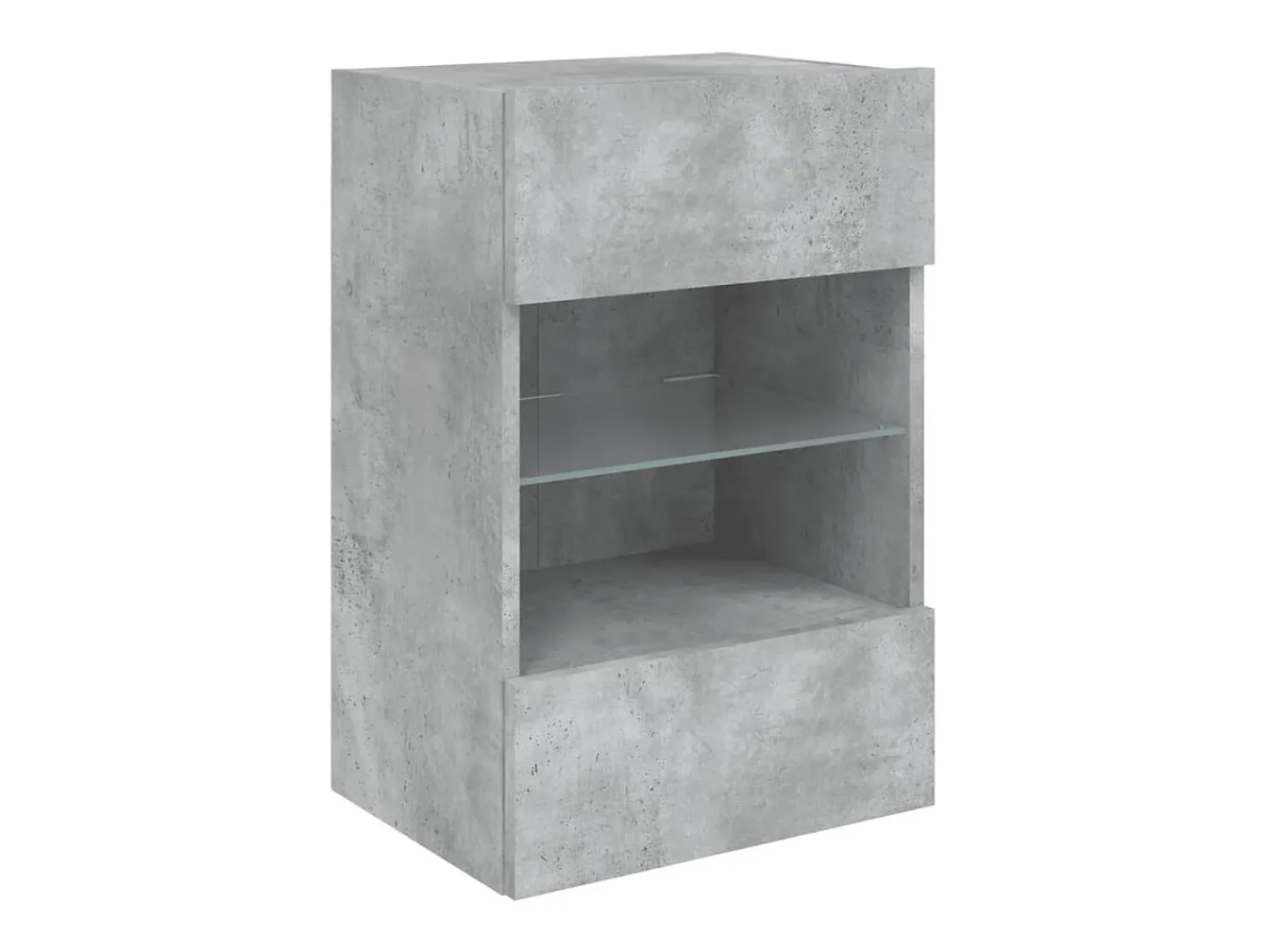 Móvel De Tv*Helloshop26 Móveis de parede para TV estante multimídia televisão aparador TV sala de jantar sala de estar quarto e luzes LED 2 peças 40 x 30 x 60,5 cm cinza 02_0029129 Cinzento