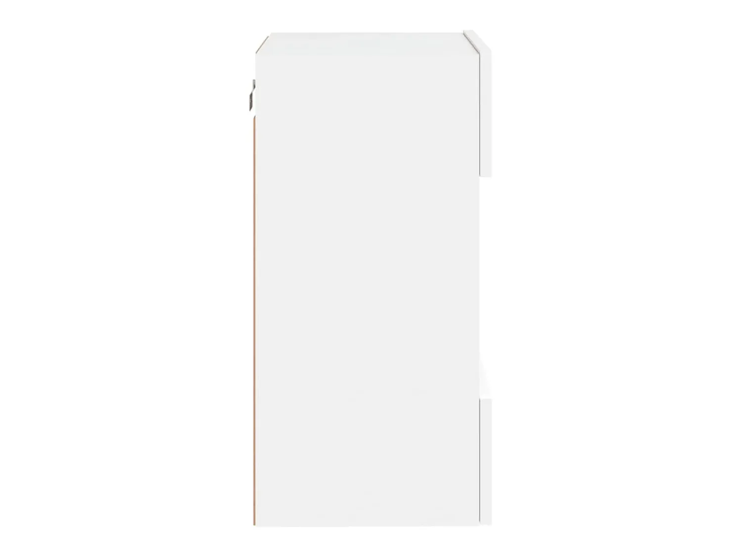 Outlet Helloshop26 Móveis de parede para TV estante multimídia televisão aparador TV sala de jantar sala de estar quarto com luzes LED 2 peças 40 x 30 x 60,5 cm 02_0029101 Branco