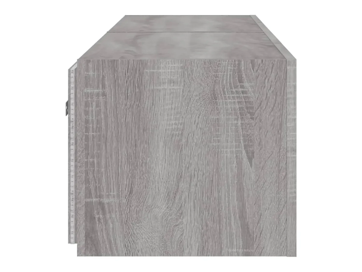 Móvel De Tv|Helloshop26 Móveis de parede para TV prateleira multimídia televisão aparador TV sala de jantar sala de estar quarto e luzes LED 2 peças sonoma 80 x 35 x 31 cm cinza 02_0029156 Cinzento