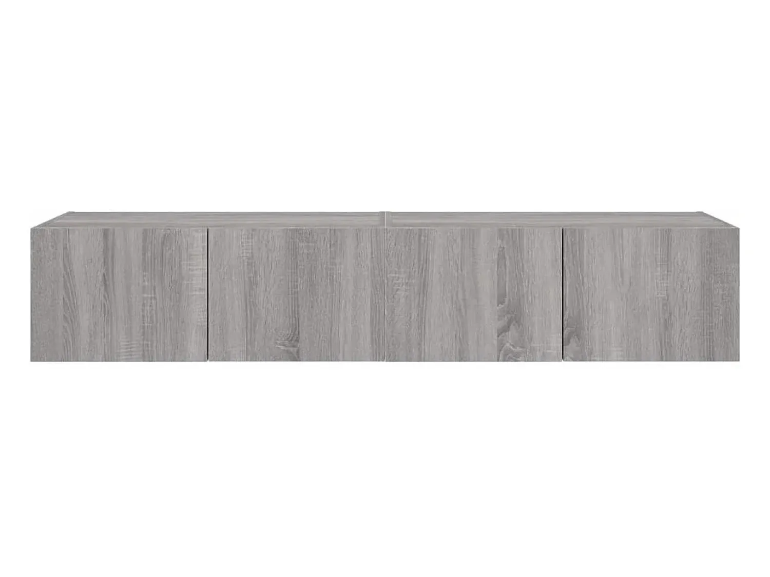 Móvel De Tv|Helloshop26 Móveis de parede para TV prateleira multimídia televisão aparador TV sala de jantar sala de estar quarto e luzes LED 2 peças sonoma 80 x 35 x 31 cm cinza 02_0029156 Cinzento