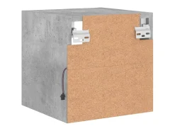 Móvel De Tv*Helloshop26 Móveis de parede para TV prateleira multimídia televisão aparador TV sala de jantar sala de estar quarto e luzes LED 2 peças 30 x 28,5 x 30 cm cinza 02_0029125 Cinzento
