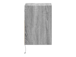 Móvel De Tv*Helloshop26 Móveis de parede para TV prateleira multimídia televisão aparador TV sala de jantar sala de estar quarto e luzes LED 2 peças sonoma 41 x 31 x 45 cm cinza 02_0029123 Cinzento