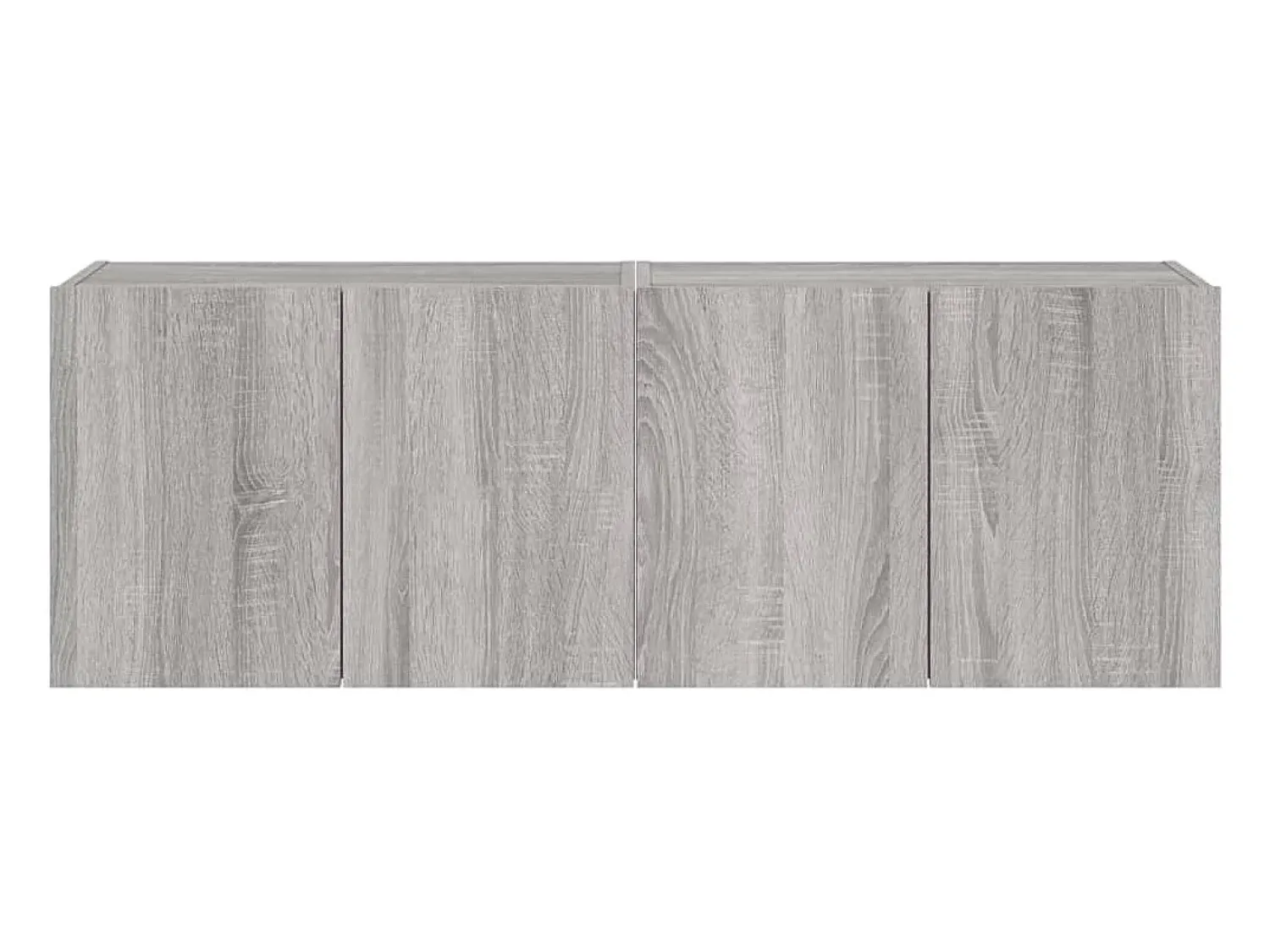 Móvel De Tv|Helloshop26 Móveis de parede para TV prateleira multimídia televisão aparador TV sala de jantar sala de estar quarto e luzes LED 2 peças sonoma 60 x 35 x 41 cm cinza 02_0029154 Cinzento