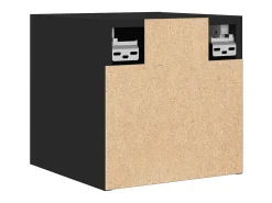 Discount Helloshop26 Móveis de parede para TV prateleira de televisão multimídia televisão buffet sala de jantar sala de estar quarto 2 peças 30,5 x 30 x 30 cm 02_0028905 Preto